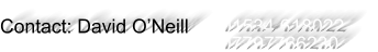 Contact: David ONeill      01534 618022  07797766230
